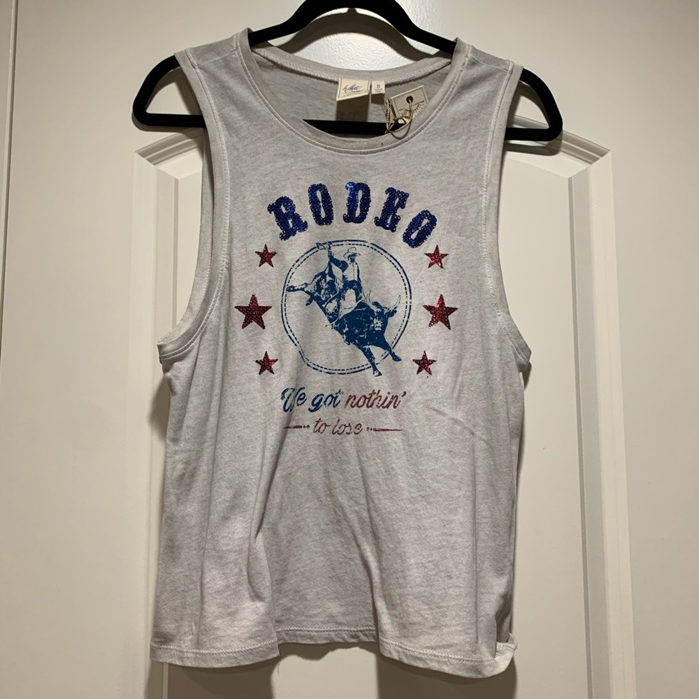 NWT Women’s White Crow Rodeo top